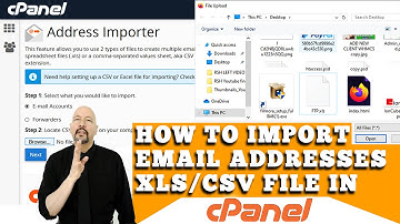 HOW TO IMPORT EMAIL ADDRESSES FROM XLS/CSV FILE INTO CPANEL [STEP BY STEP]☑️