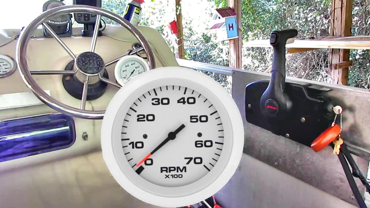 How To Install A Tachometer On A Outboard Motor YouTube