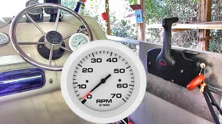 How To Install A Tachometer On A Outboard Motor Youtube