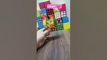 Heart on 24 block snake cube #shorts #ytshorts #cuber #cubing #trend