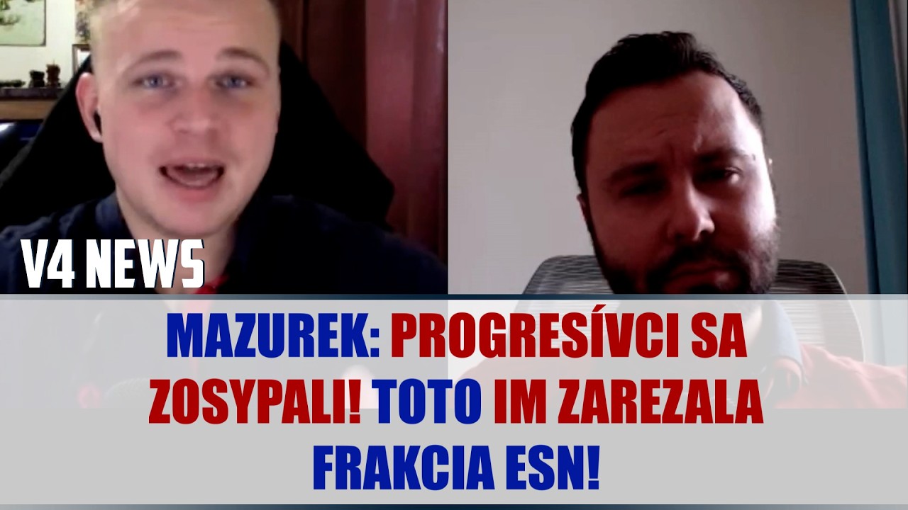 MILAN MAZUREK pre V4 News: PROGRESÍVCI PIŠŤALI a plakali - podaril sa nám historický úspech!