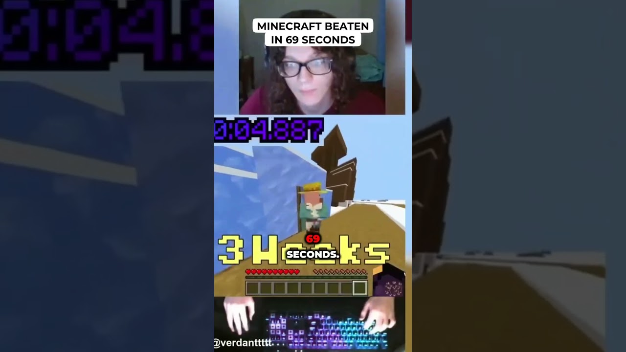 Minecraft Beaten In 69 Seconds