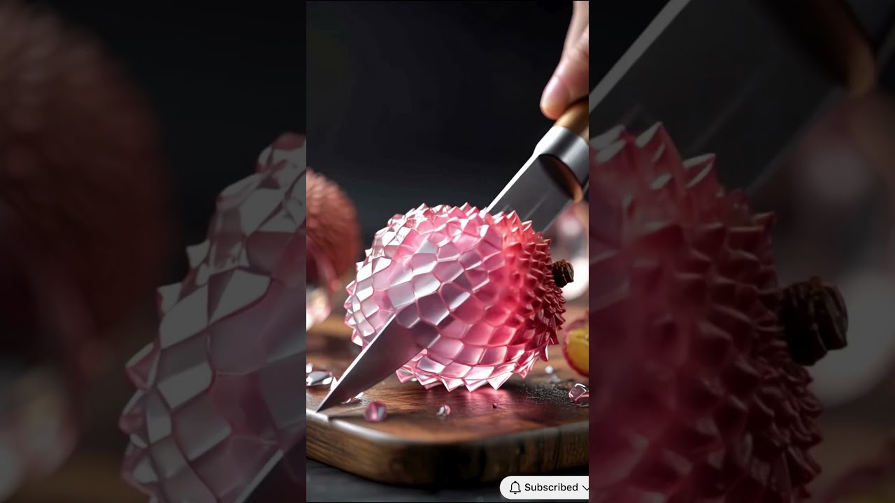 ASMR Glass Fruit Cutting Satisfying & Relaxing Knife Sounds in 4K