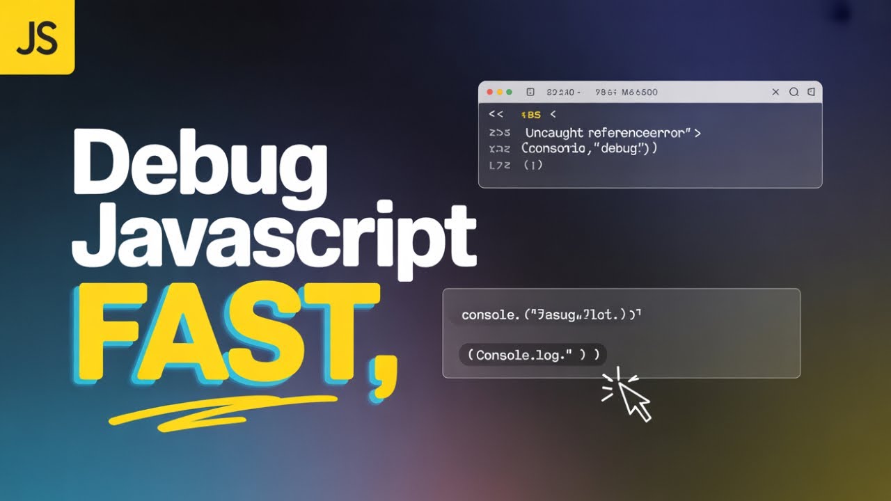 Debugging JavaScript in the Browser Console (Tips & Tricks) - YouTube