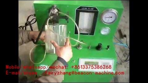 pq1000 common rail injector test ebnch video with small screen video