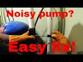 Noisy sump pump or grinder pump? Here's the fix!