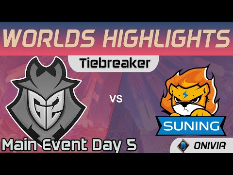 G2 vs SN Tiebreaker Highlights Day 5 Worlds 2020 Main Event G2 Esports vs Suning by Onivia