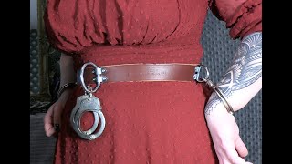 Fesselsysteme Xvi Humane Restraints Transport Leather Belt Handcuffs Usa Waist Belt Handschellen