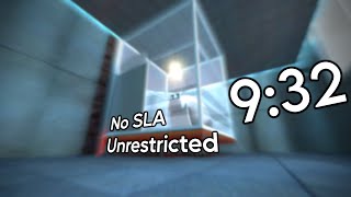 Portal Inbounds No SLA Speedrun in 9:32 (FWR)