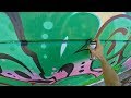 Graffiti - Rake43 - Green & Pink