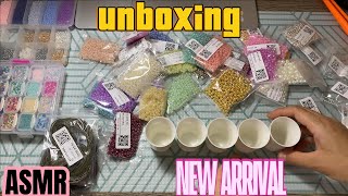 ASMR | UNBOXING with me ~ / mở gói đồ order - hạt làm trang sức