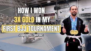 I Won 3x Gold Medals At My FIRST BJJ Tournament!!