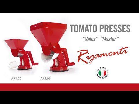 Rigamonti Νο.68 Χειροκίνητη Ντοματομηχανή από Πλαστικό 20x18x30cm
