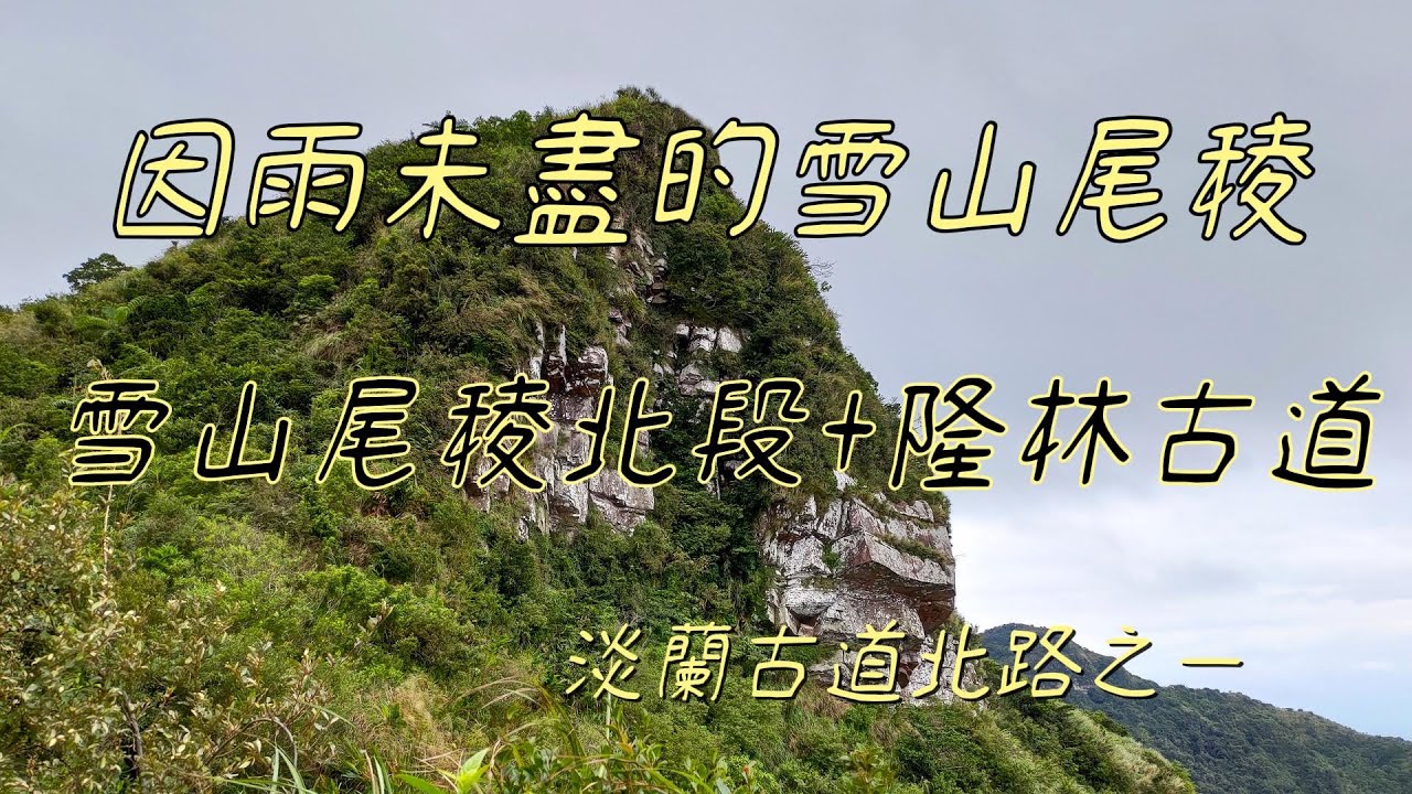 [新北-宜蘭]因雨未盡的雪山尾稜|雪山尾稜北段+隆林古道|淡蘭古道北路