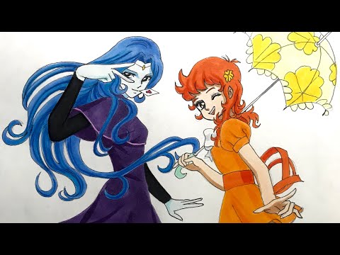 魔女っ子メグちゃん 神崎メグ 郷ノン 描いてみた Majokko Megu