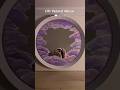 DIY room decor: painting purple clouds on a mirror