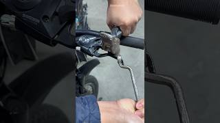 🏍️ Fix a Bent Motorcycle Brake Handlebar in Minutes — Simple Repair Trick!