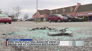 Police investigate multiple car break-ins outside Cordova restaurant