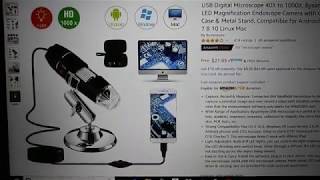 Unboxing Of The Bysameyee USB Digital Microscope