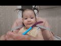 【驚愕の食欲】1歳児の朝ごはんが豪快すぎるw ロシアとのハーフ娘、一口の大きさにパパママ困惑!?