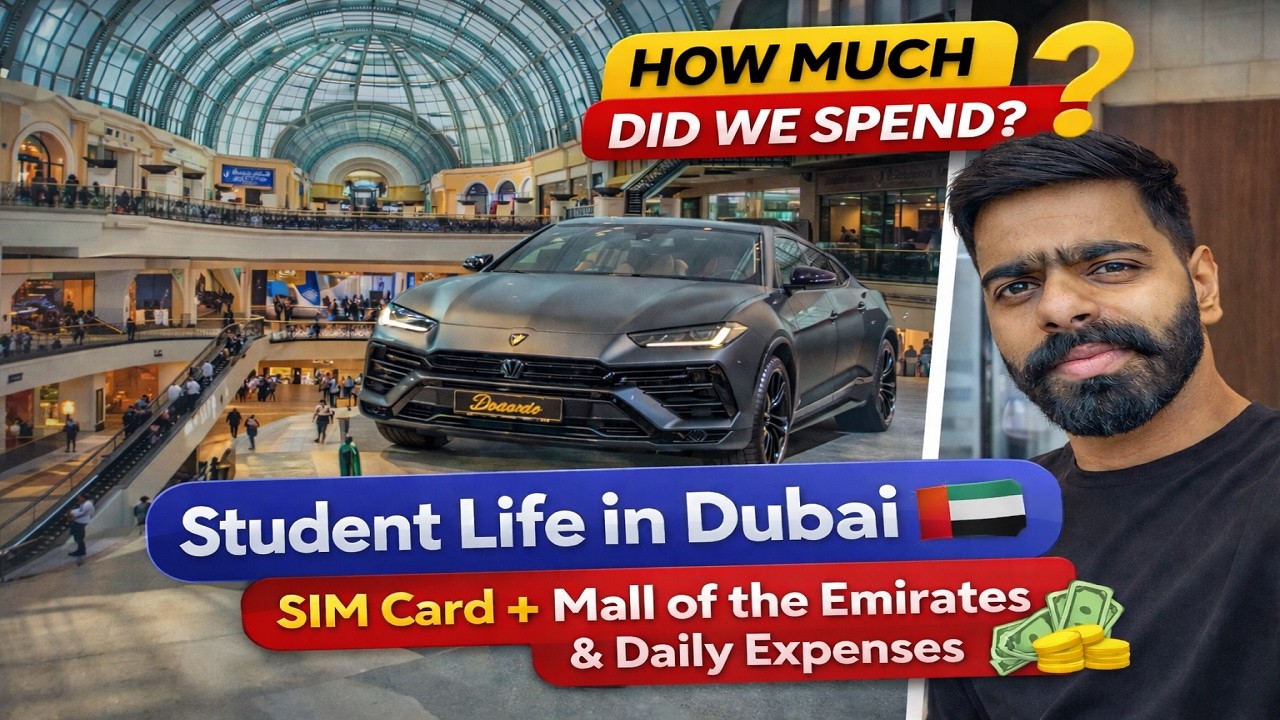 Student Life in Dubai 🇦🇪 | SIM Card, Mall of the Emirates & Daily Expenses