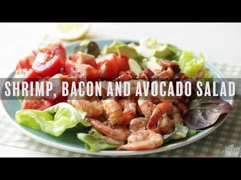 Paleo Shrimp, Bacon and Avocado Salad