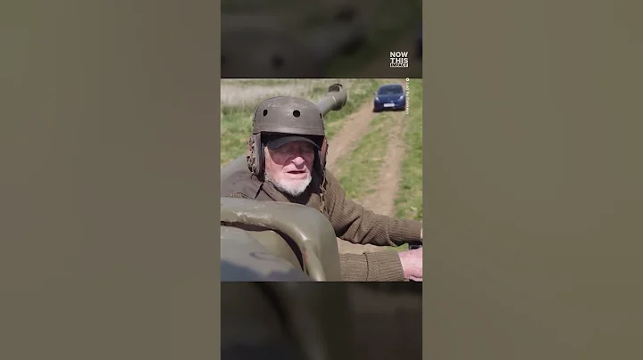 Veteran Crushes Tesla in Protest