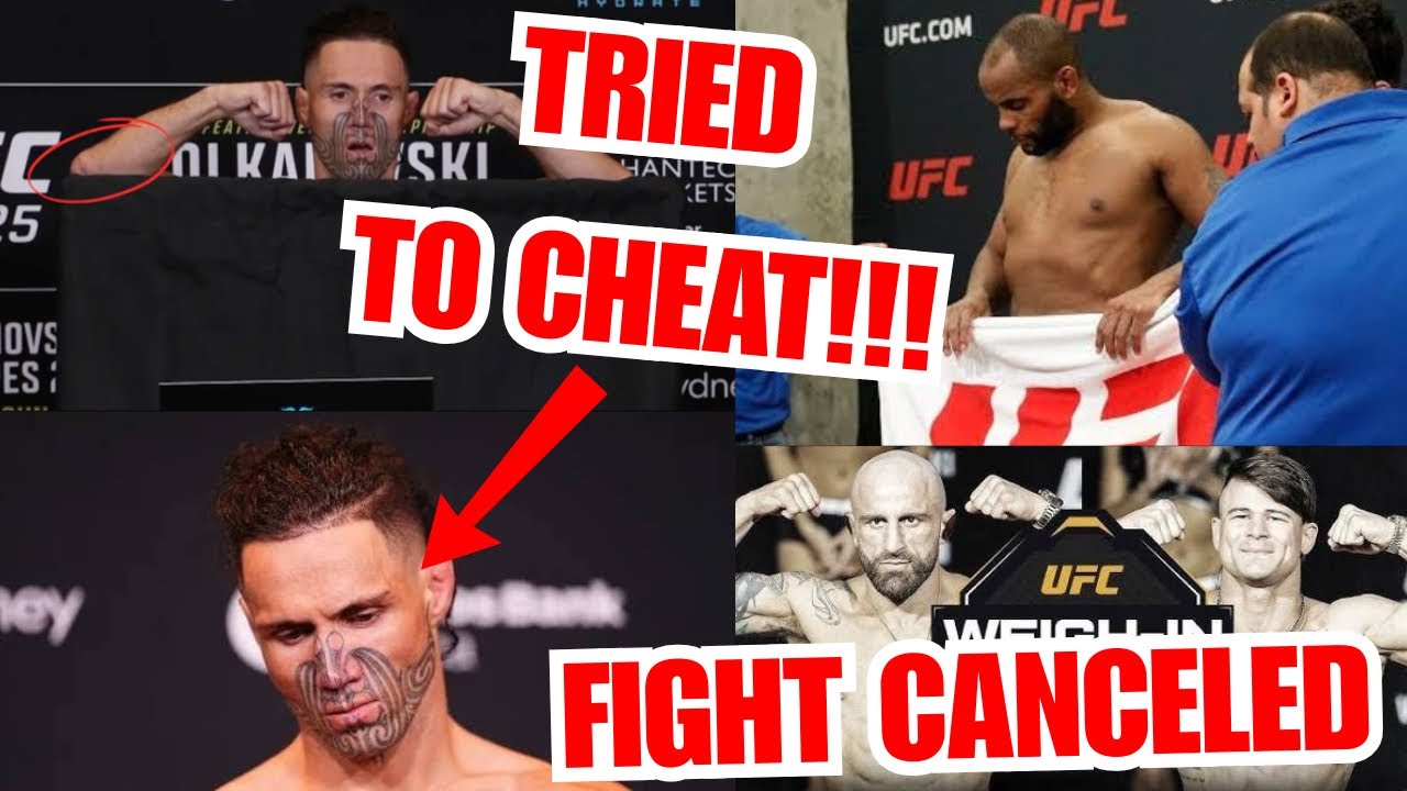 AARON TAU CAUGHT CHEATING AT UFC WEIGH IN!!! TRIED TO DO THE CORMIER TOWEL GRAB!!! 