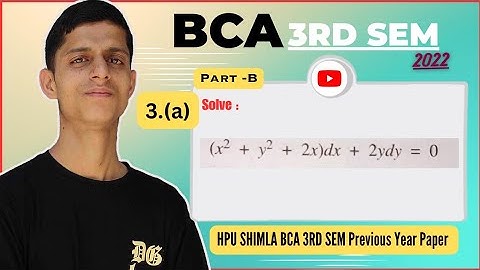 Hpu bca 3rd Semester Maths Previous Year Papers 2022 | Fully Solved | Complete Question Bank