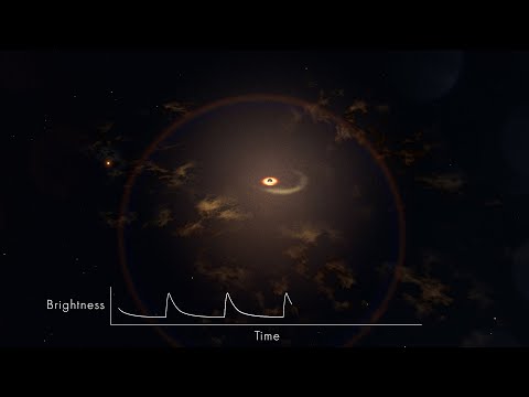 Monster Black Hole Siphons Gas Off of a Giant Star