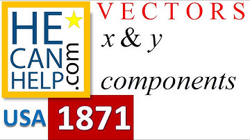 1871 {HECANHELP.COM} Vector Components Math Physics Magnitude Direction  Angle tan inverse
