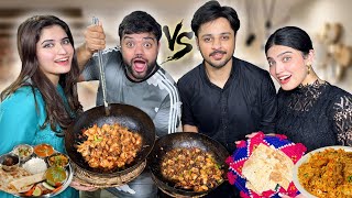 Couples Cooking Challenge With Sistrology 😍 | Kitchen Kharaab Kar Diya 🤣 | HN Foods Wala Pareshaan 😱