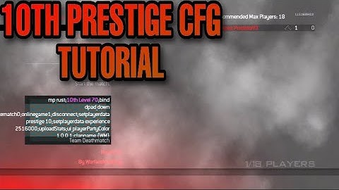 HOW TO GET 10TH PRESTIGE FROM A CFG LOBBY ON MW2 QUICK (TUTORIAL)