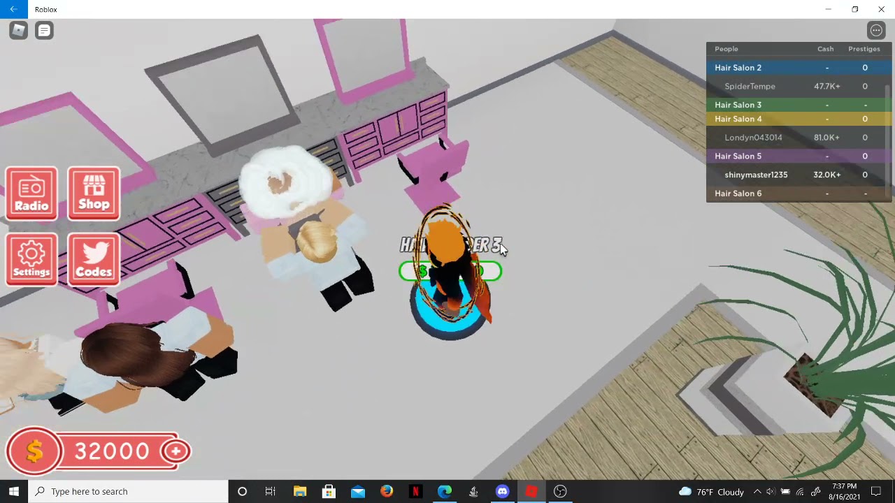 Salon tycoon ep 2 on Roblox YouTube