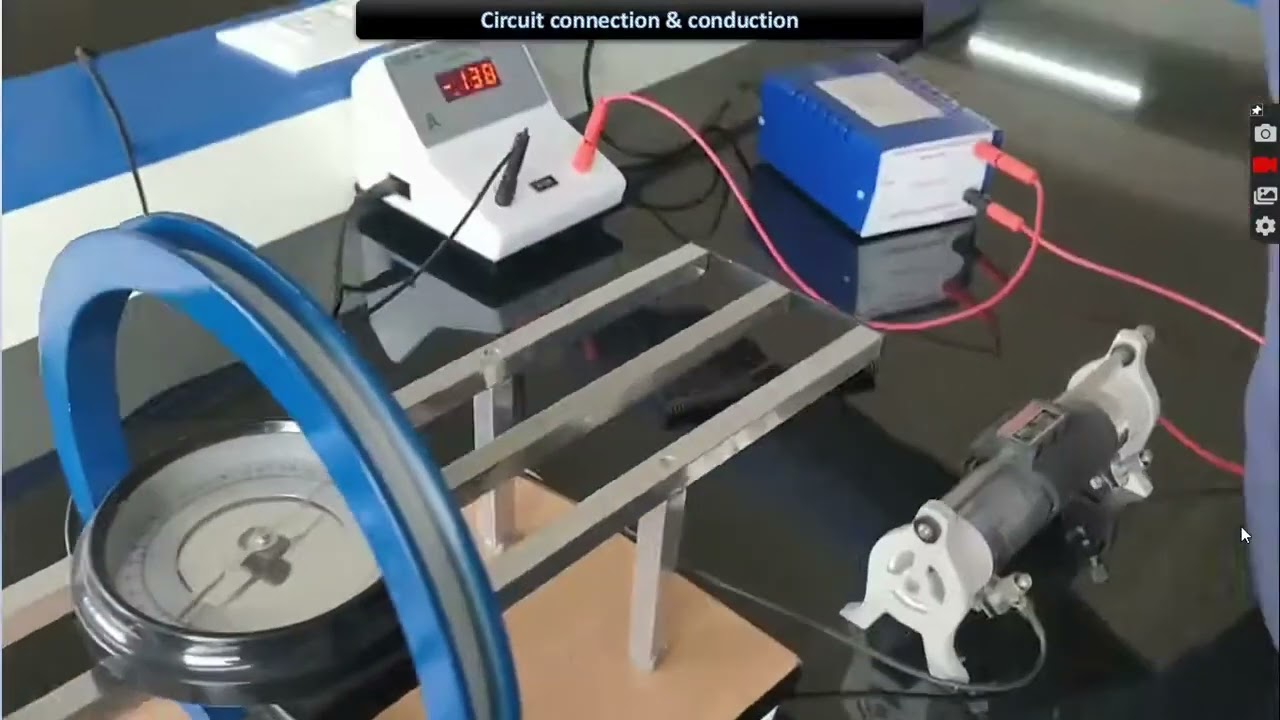 Эксперимент по измерению напряженности магнитного поля, эксперименты в физической лаборатории VTU