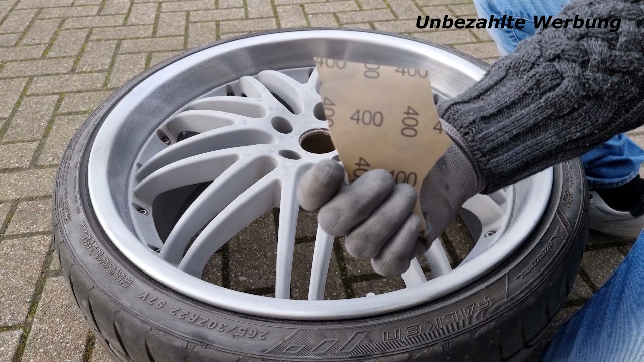 Alufelgen selber reparieren Tutorial Alloy wheel repair 