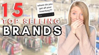 Exposing WHERE I BUY 15 TOP SELLING BRANDS to Resell & Thrift on Poshmark & eBay in 2023