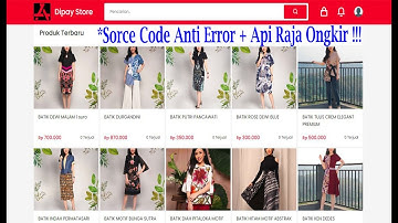 Source Code Aplikasi ecommerce Terintegrasi Dengan Api Raja Ongkir