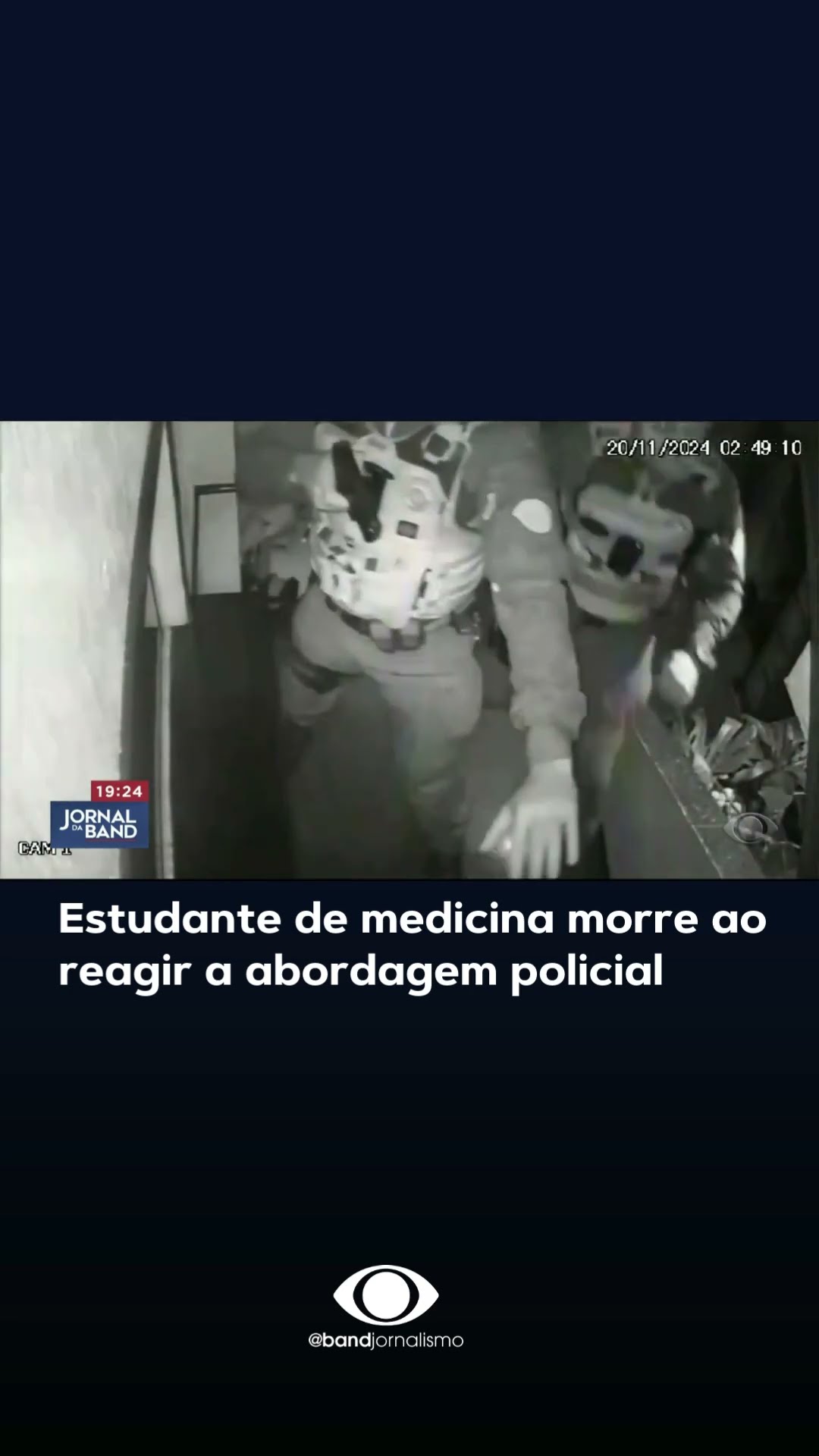 Estudante de medicina morre ao reagir a abordagem policial
