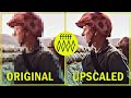 Old film footage upscaling using ai