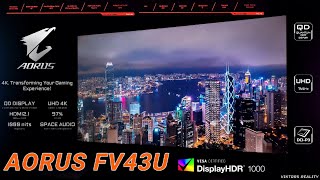 The Entertainment King! Aorus FV43U 43" QLED Gaming Monitor