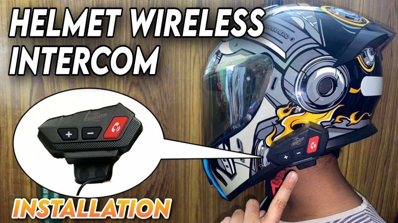 Bluetooth Wireless Calling Helmet Intercom Review & Installation in Any ...