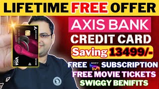 AXIS BANK MY ZONE CREDIT CARD LIFETIME FREE OFFER APPLY NOW 🔥🔥🔥 #axisbank #lifetimefreecreditcard