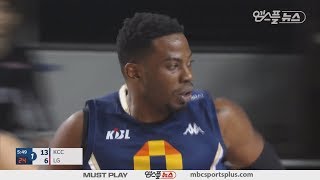 【HIGHLIGHTS】 Charles Rhodes H/L | Egis vs Sakers | 20180130 | 2017-18 KBL
