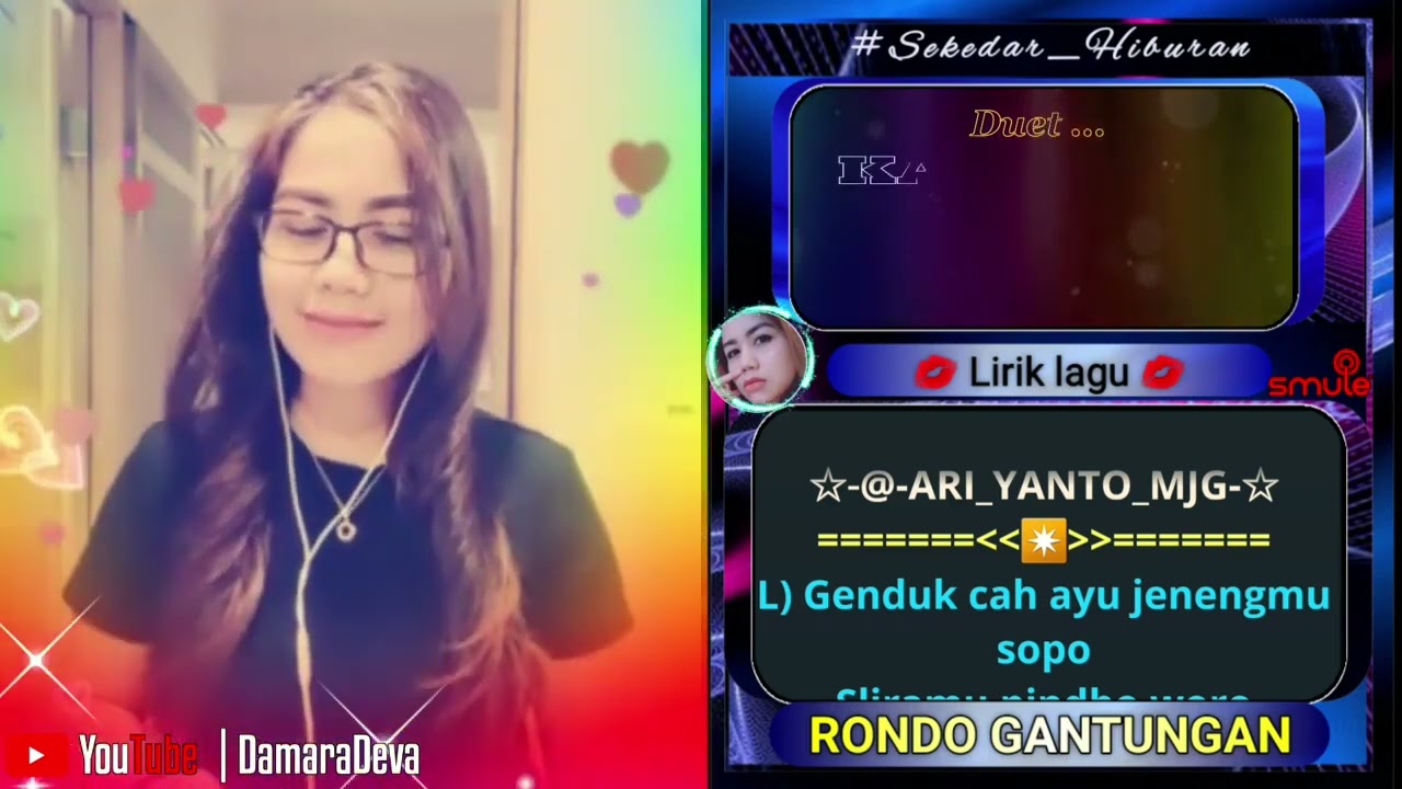 Rondo Gantungan Tayub karaoke with Damaradeva