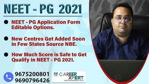 #neetpg2021 how to editable neet pg  application form / new centre added / qualifying marks neet pg