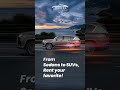 Sedans and SUVs From Quick Rent A Car