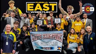 2022 Colorado 4A Wrestling State Champions - Pueblo East
