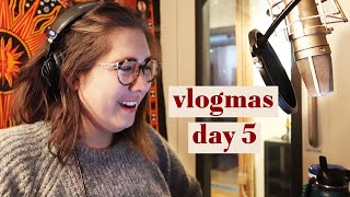 Recording my fourth audio book. [vlogmas  day 5]