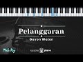Pelanggaran - Guyonwaton (KARAOKE PIANO - MALE KEY)